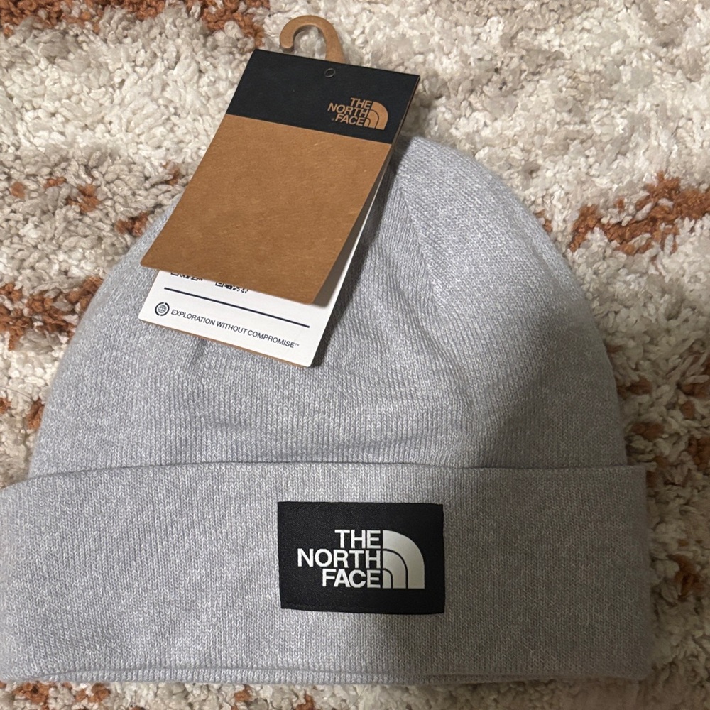 The North Face Light Gray Beanie